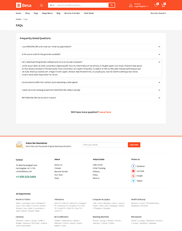 Besa - Elementor Marketplace WooCommerce Theme